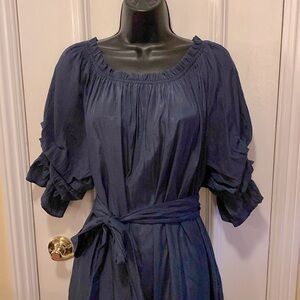 Mersea Elegant Navy Blue Dress Size XL